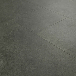Charcoal Black - 12x24 Trecento Natural-Look Satin Textured Vinyl Tile