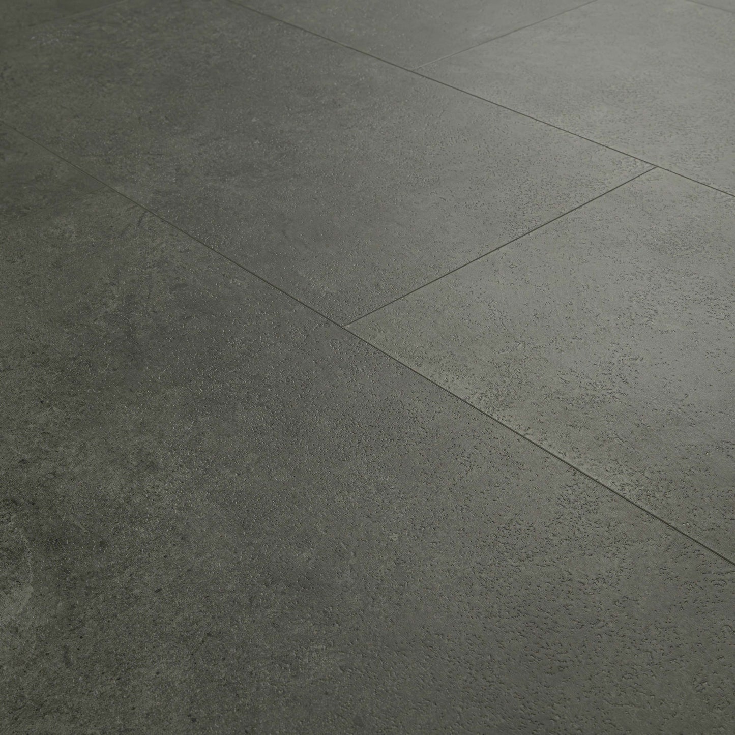 12X24 Trecento Natural-Look Satin Textured Vinyl Tile Charcoal Black