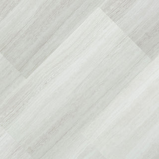 White Gray - 12x24 Trecento Travertine-Look Satin Smooth Vinyl Tile