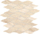 12x12 Marble Light Veining Wave Mosaic Marble-Look Polished Smooth Marble Tile Beige Cream