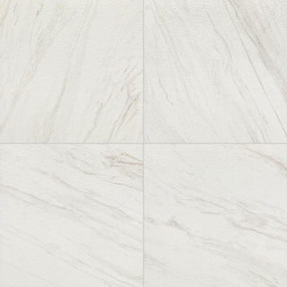 24x24 Artsy Light Veining Stepwise Marble-Look Matte Textured Porcelain Tile