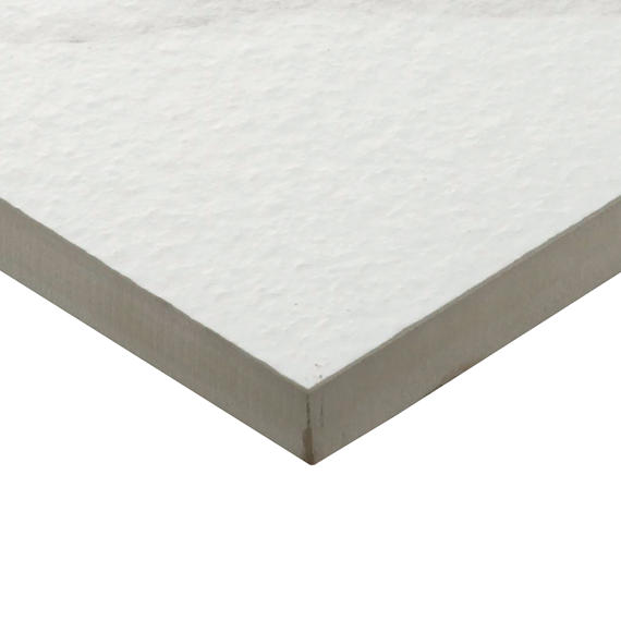 24x24 Artsy Light Veining  Stepwise Marble-Look Matte Textured Porcelain Tile White Gray