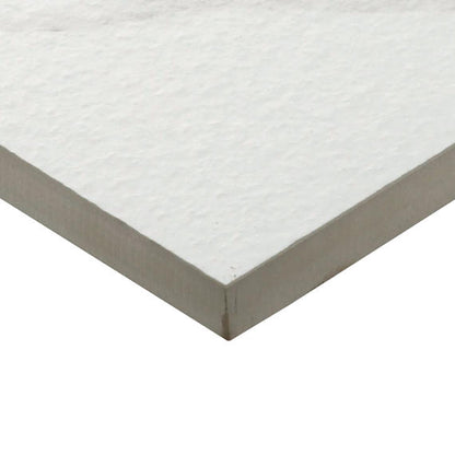 24x24 Artsy Light Veining  Stepwise Marble-Look Matte Textured Porcelain Tile White Gray