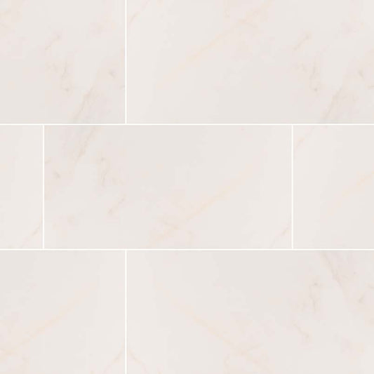 12x24 Adella Marble-Look Matte Smooth Ceramic Tile