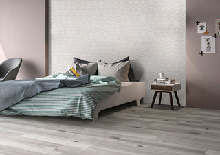 White - 12x24 Adella Viso Solid-Color Matte 3D Geometric Faceted Ceramic Tile