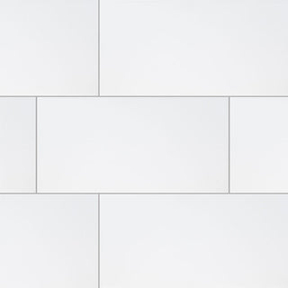 Soft White - 12x24 Adella Solid-Color Matte Smooth Porcelain Tile