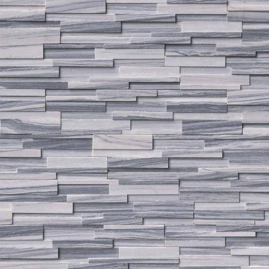 6x24 Alaska Stone-Look Matte Textured Marble Tile