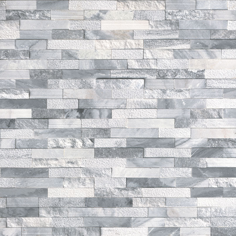 6x24 Alaska Natural-Look Matte Split-Face Marble Tile