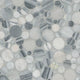 12x12 Rio Lago Penny Round Mosaic Natural-Look Polished Smooth Marble Tile