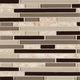 12x12 Amalfi Mosaic Mixed-Material Look Glossy Smooth Porcelain & Glass Tile