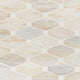12x12 Angora Octagon Mosaic Natural-Look Polished Smooth Marble Tile