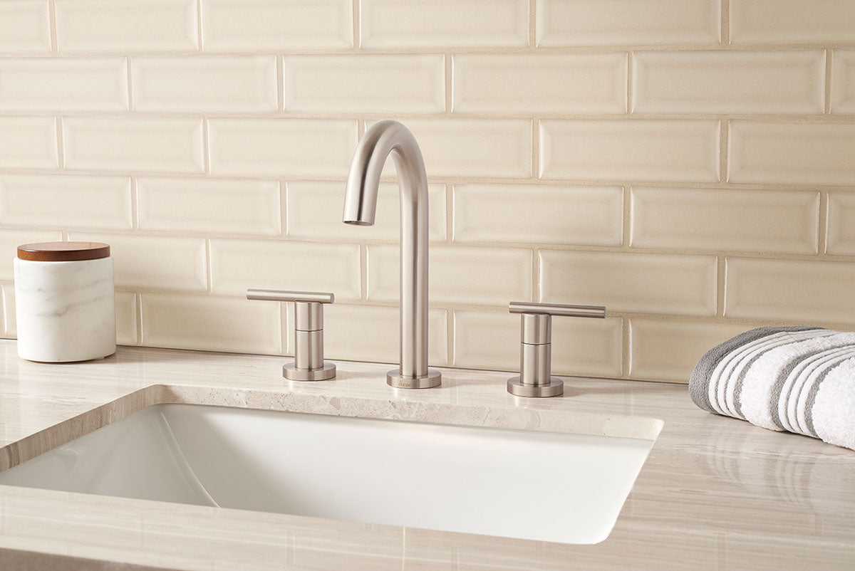 2x6 Antique Solid-Color Glossy Beveled Ceramic Tile