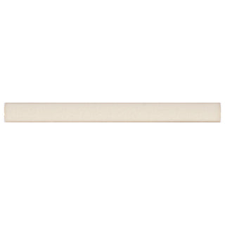 Soft Cream - 5/8x6 Antique Circle Quarter Round Solid-Color Glossy Smooth Ceramic Tile