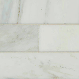 4x12 Arabescato Natural-Look Honed Smooth Marble Tile