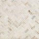 1x2 Arabescato Herringbone Mosaic Natural-Look Honed Smooth Marble Tile