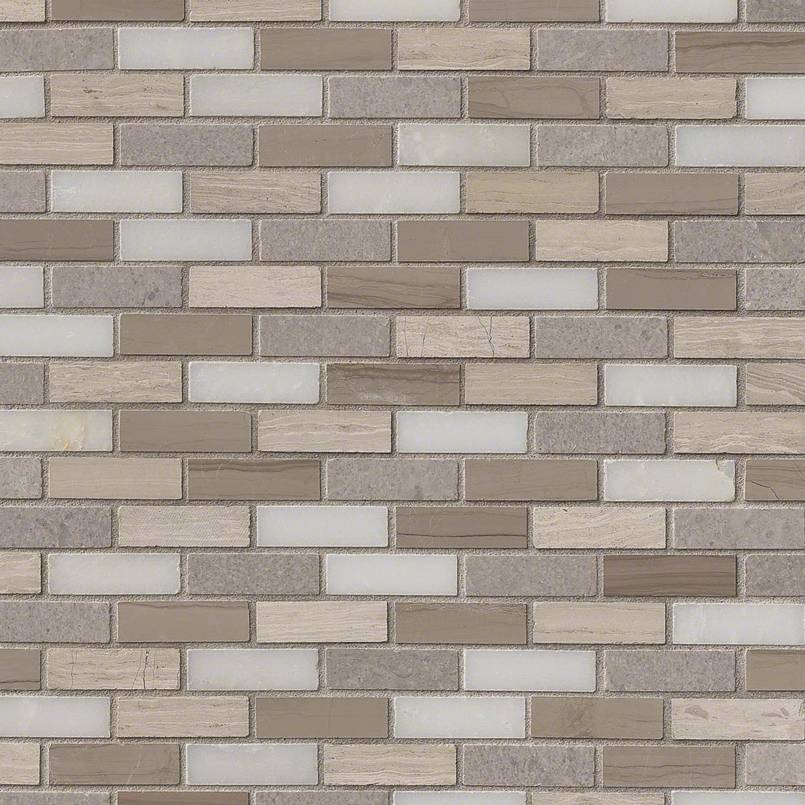 12x12 Arctic Patterned Solid-Color Honed Smooth Glass Tile