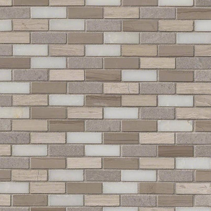 12x12 Arctic Patterned Solid-Color Honed Smooth Glass Tile