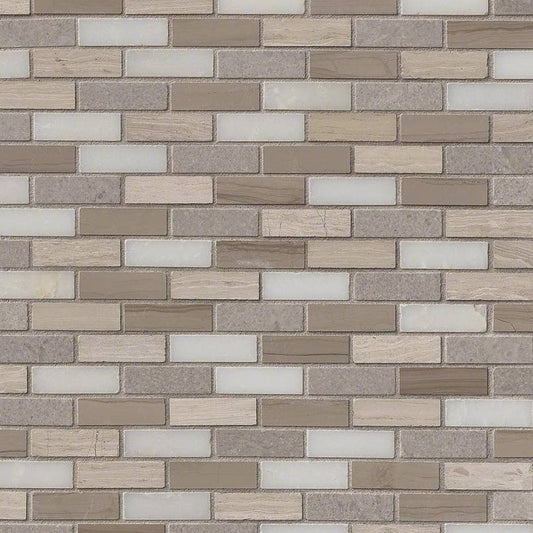 12x12 Arctic Patterned Solid-Color Honed Smooth Glass Tile