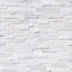 6x24 Arctic Natural-Look Matte Split-Face Marble Tile