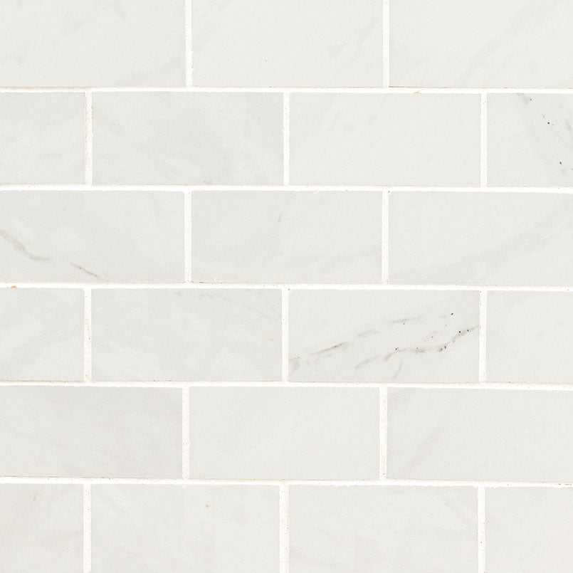 2x4 Aria Ice Stone-Look Polished Smooth Porcelain Tile