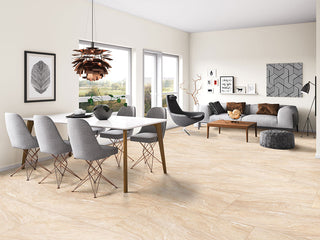 Light Orange - 24x48 Aria Oro Stone-Look Polished Smooth Porcelain Tile