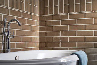 Warm Taupe - 4x12 Artisan Stone-Look Glossy Smooth Ceramic Tile