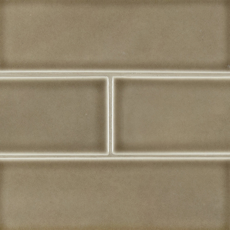 4x12 Artisan Stone-Look Glossy Smooth Ceramic Tile