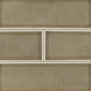 4x12 Artisan Stone-Look Glossy Smooth Ceramic Tile