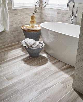 Light Gray - 9x48 Aspenwood Wood-Look Matte Smooth Ceramic Tile