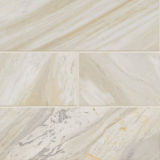 4x12 Arabescato Natural-Look Honed Smooth Marble Tile