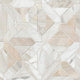 12x12 Athena Mosaic Framed Lattice Natural-Look Honed Smooth Marble Tile