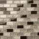 1x2 Ayres Mosaic Metallic-Look Undulated Glossy Smooth Glass Tile