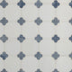 12x12 Azula Clover Mosaic Mixed-Color Polished Smooth Marble Tile