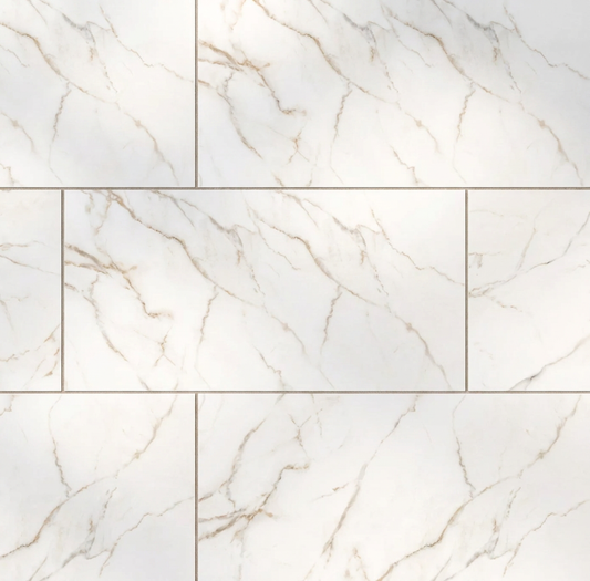 12x24 Kaya Marble-Look Matte Smooth Porcelain Tile
