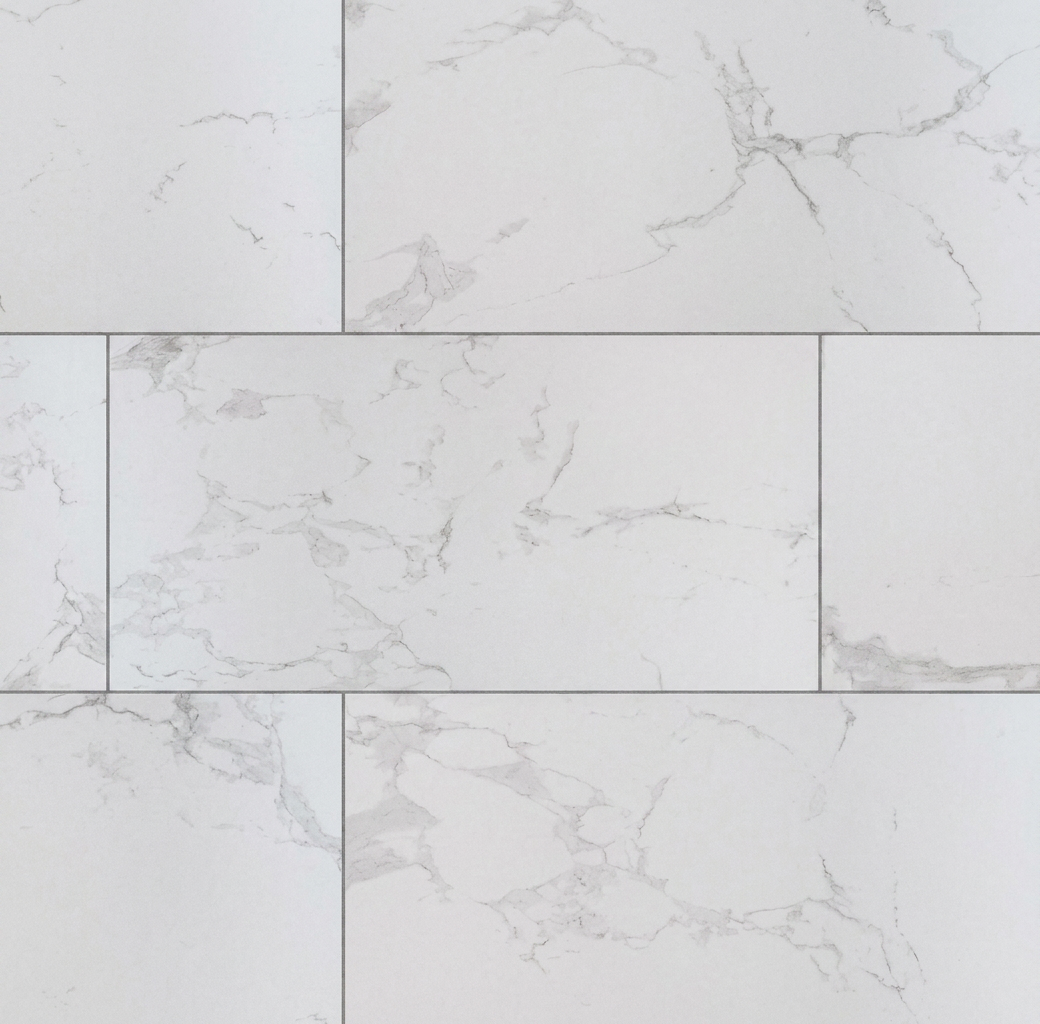 12x24 Praia Marble-Look Matte Smooth Porcelain Tile