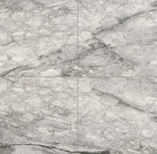 24x24 Kaya Intense Veining Marble-Look Matte Smooth Porcelain Tile