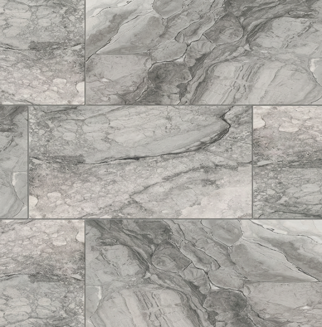 12x24 Kaya Intense Veining Marble-Look Matte Smooth Porcelain Tile