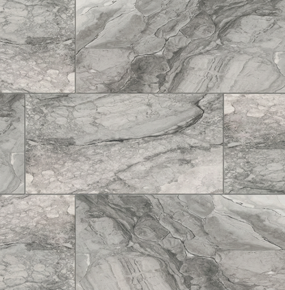 12x24 Kaya Intense Veining Marble-Look Matte Smooth Porcelain Tile