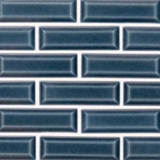 2x6 Bay Mosaic Solid-Color Glossy Smooth Ceramic Tile