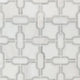 12x12 Bianco Oval Chain Mosaic Natural-Look Polished Smooth Marble Tile