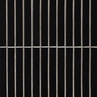 1x6 Black Mate Mosaic Solid-Color Matte Smooth Porcelain Tile