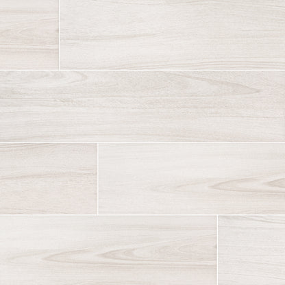 10x40 Braxton Blanca Wood-Look Matte Smooth Porcelain Tile