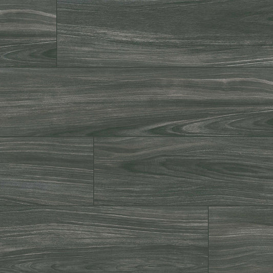10x40 Braxton Midnight Wood-Look Matte Smooth Porcelain Tile
