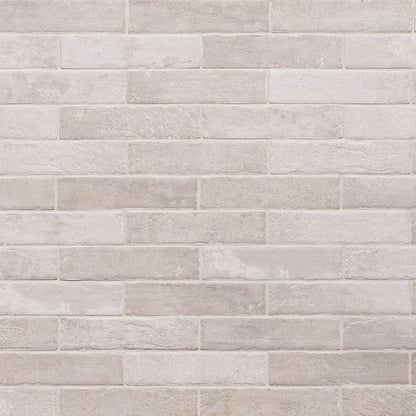 2x10 Brickstone Natural-Look Matte Rough Faux Brick Tile