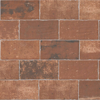 5x10 Brickstone Natural-Look Matte Textured Faux Brick Tile