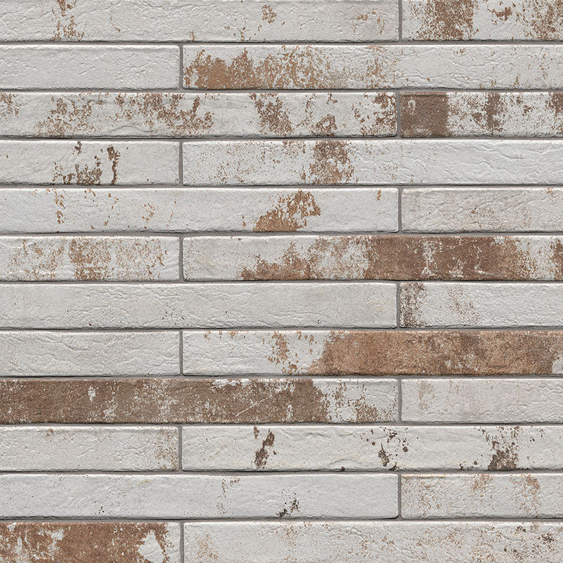 2x18 Brickstone Natural-Look Matte Textured Faux Brick Tile