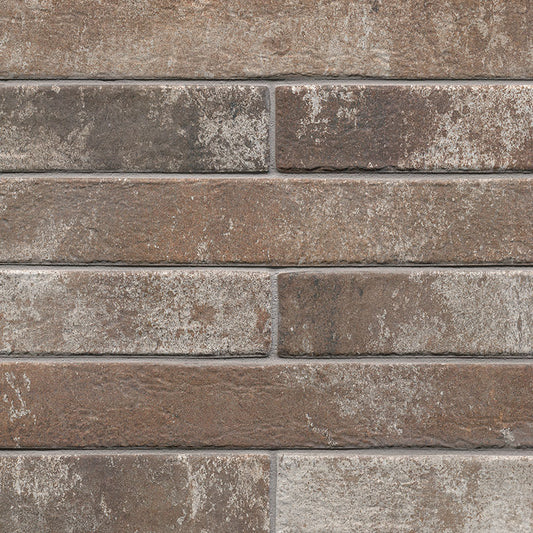 2x18 Brickstone Natural-Look Matte Textured Faux Brick Tile