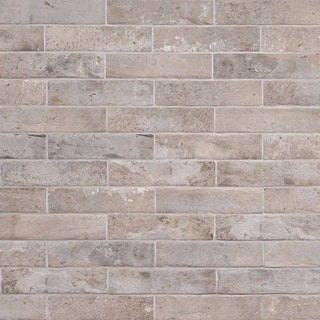 2x10 Brickstone Natural-Look Matte Rough Faux Brick Tile