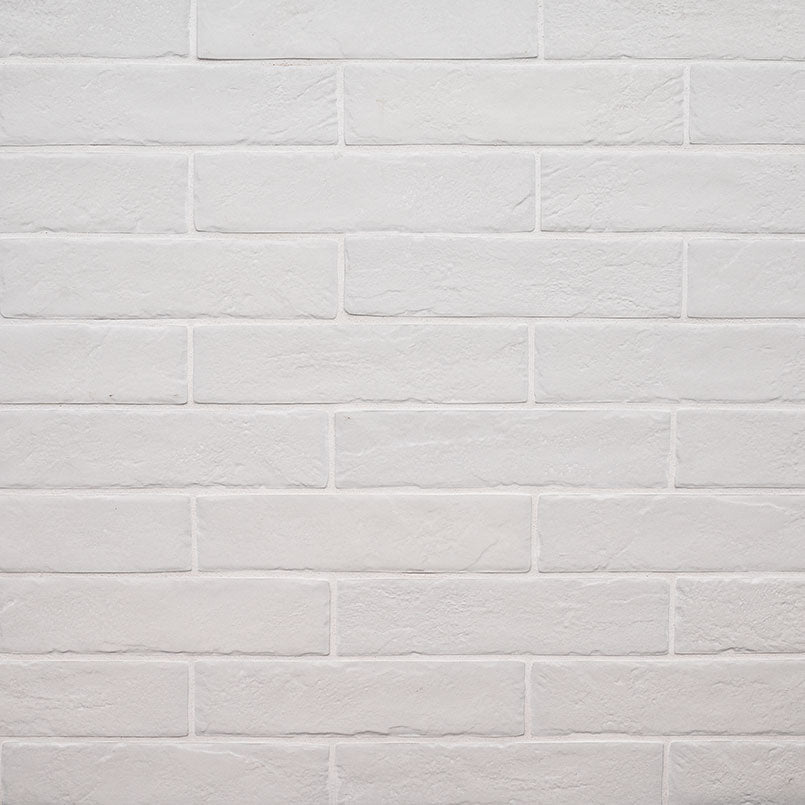 2x10 Brickstone Natural-Look Matte Rough Faux Brick Tile