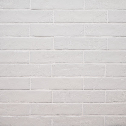 2x10 Brickstone Natural-Look Matte Rough Faux Brick Tile